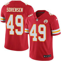 Nike Kansas City Chiefs #49 Daniel Sorensen Red Vapor Untouchable Authentic stitched NFL jersey