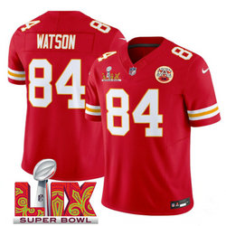 Nike Kansas City Chiefs #84 Justin Watson Red 24-25 Super Bowl LIX Vapor Untouchable Jersey