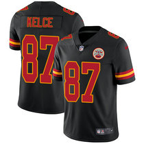 Nike Kansas City Chiefs #87 Travis Kelce Black Vapor Untouchable Limited Authentic Stitched NFL Jersey