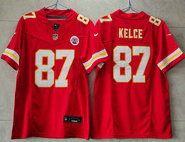 Nike Kansas City Chiefs #87 Travis Kelce Red 2023 F.U.S.E Authentic Stitched NFL Jersey