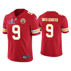 Nike Kansas City Chiefs #9 JuJu Smith-Schuster Red With 2024 Super Bowl (LVIII ) patch Jersey