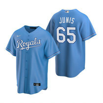 Nike Kansas City Royals #65 Jakob Junis Light Blue Game Authentic Stitched MLB Jersey