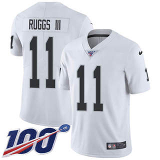 Nike Las Vegas Raiders #11 Henry Ruggs III 100th Season White Vapor Untouchable Authentic Stitched NFL Jersey
