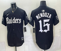 Nike Las Vegas Raiders #15 Fernando Mendoza Black Sixth generation Stitched NFL Jersey