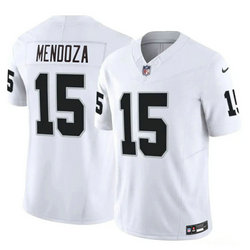 Nike Las Vegas Raiders #15 Fernando Mendoza White 2026 Draft Authentic Stitched NFL Jersey