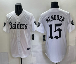 Nike Las Vegas Raiders #15 Fernando Mendoza White Sixth generation Stitched NFL Jersey
