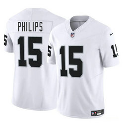 Nike Las Vegas Raiders #15 Kyle Philips White Vapor Untouchable Authentic Stitched NFL Jersey