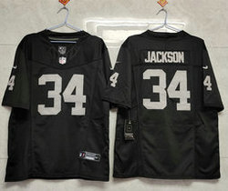 Nike Las Vegas Raiders #34 Bo Jackson Black 2023 F.U.S.E Vapor Untouchable Stitched Football Jersey