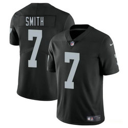 Nike Las Vegas Raiders #7 Geno Smith Black Vapor Untouchable Authentic Stitched NFL Jersey