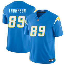 Nike Los Angeles Chargers #89 Brenen Thompson Blue Stitched Football Jersey