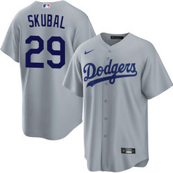 Nike Los Angeles Dodgers #29 Tarik Skubal front Authentic Stitched MLB Jersey