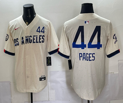 Nike Los Angeles Dodgers #44 Andy Pages Cream 2024 City Connect Stitched Baseball Jersey