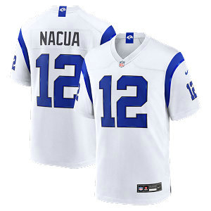 Nike Los Angeles Rams #12 Puka Nacua 2026 White Authentic Stitched NFL Jerseys