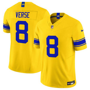 Nike Los Angeles Rams #8 Jared Verse 2026 Gold Authentic Stitched NFL Jerseys