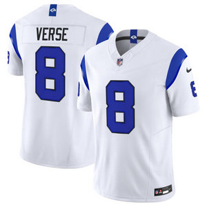 Nike Los Angeles Rams #8 Jared Verse 2026 White Authentic Stitched NFL Jerseys
