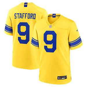Nike Los Angeles Rams #9 Matthew Stafford?2026 Gold Authentic Stitched NFL Jerseys