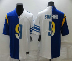 Nike Los Angeles Rams #9 Matthew Stafford White and blue NFL jersey