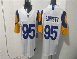 Nike Los Angeles Rams #95 Myles Garrett White 2026 Stitched Football Jersey