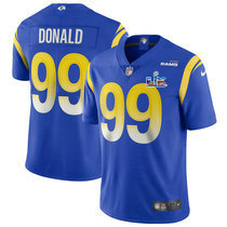 Nike Los Angeles Rams #99 Aaron Donald Royal Super Bowl LX 60 Patch Jersey