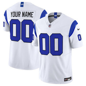 Nike Los Angeles Rams Custom?2026 White Authentic Stitched NFL Jerseys