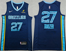 Nike Memphis Grizzlies #27 Cameron Boozer Navy 2026 Draft Icon Edition Stitched Jersey