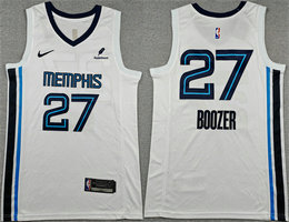 Nike Memphis Grizzlies #27 Cameron Boozer White 2026 Draft Association Edition Stitched Jersey