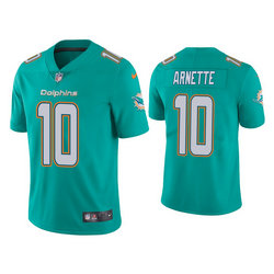 Nike Miami Dolphins #10 Damon Arnette Aqua green Vapor Untouchable Authentic Stitched NFL Jersey