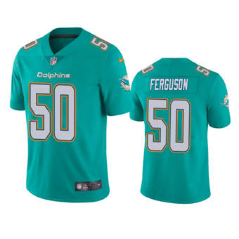 Nike Miami Dolphins #50 Blake Ferguson Aqua Green Vapor Untouchable Authentic Stitched NFL Jersey