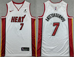 Nike Miami Heat #7 Giannis Antetokounmpo White 2026 Association Stitched Jersey