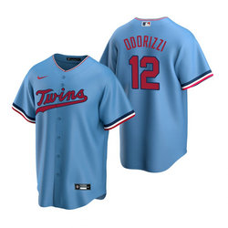 Nike Minnesota Twins #12 Jake Odorizzi Light Blue Game Authentic Stitched MLB jersey