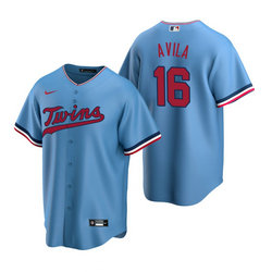 Nike Minnesota Twins #16 Alex Avila Light Blue Game Authentic Stitched MLB jersey
