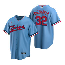 Nike Minnesota Twins #32 Matt Shoemaker Light Blue Game Authentic Stitched MLB jersey