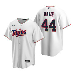 Nike Minnesota Twins #44 Chili Davis Twins White Game Authentic Stitched MLB jersey
