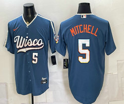 Nike Minnesota Twins #5 Mitchell Light Blue 2026 Authentic stitched MLB jersey