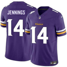 Nike Minnesota Vikings #14 Jauan Jennings Purple Authentic Stitched NFL Jersey