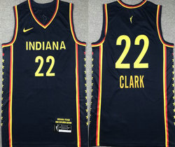 Nike Indiana Fever #22 Caitlin Clark Navy Authentic Stitched Jersey