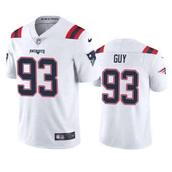 Nike New England Patriots #93 Lawrence Guy White Vapor Untouchable Authentic Stitched NFL Jersey