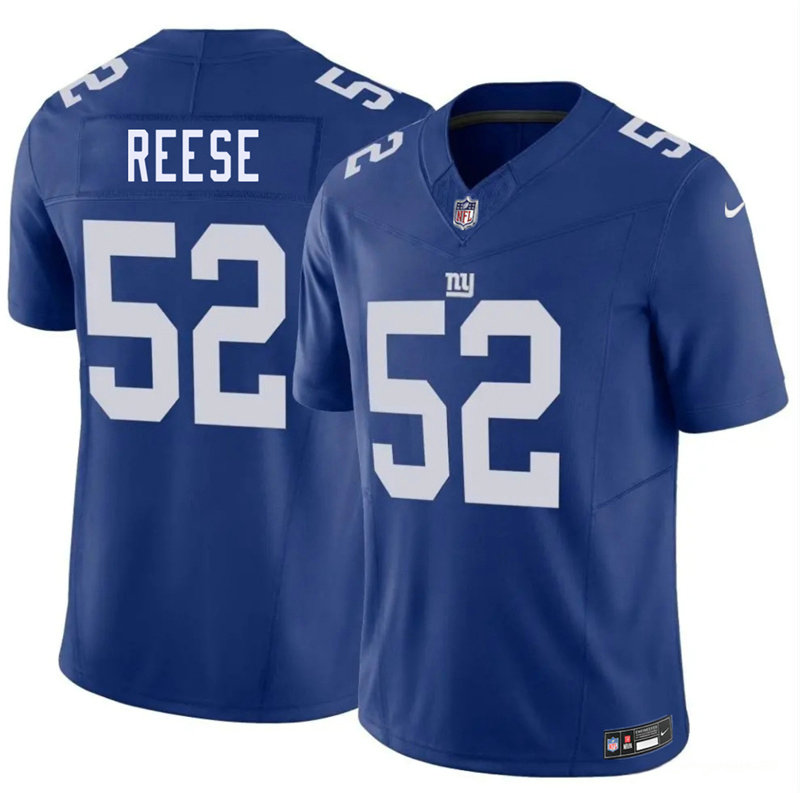 Nike New York Giants #52 Arvell Reese Blue Authentic Stitched NFL Jersey