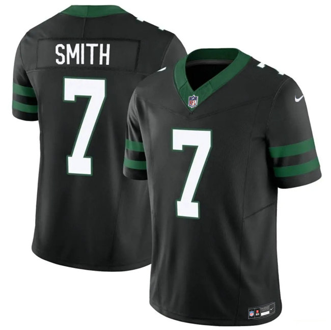 Nike New York Jets #7 Geno Smith Black 2026 Authentic Stitched NFL Jersey