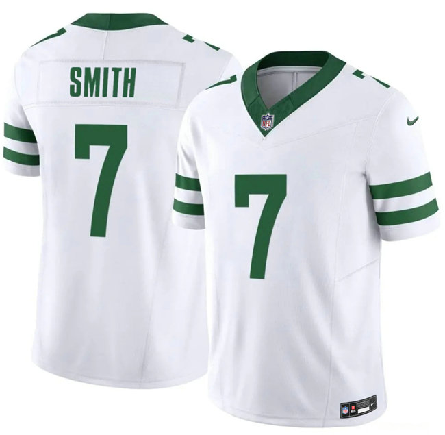 Nike New York Jets #7 Geno Smith White 2026 Authentic Stitched NFL Jersey