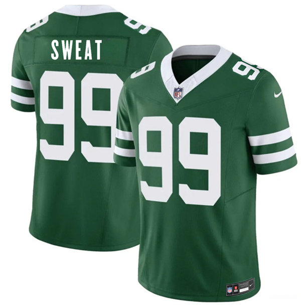 Nike New York Jets #99 T'Vondre Sweat Green 2026 Authentic Stitched NFL Jersey