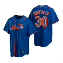 Nike New York Mets #30 Michael Conforto Royal Game Authentic Stitched MLB Jersey
