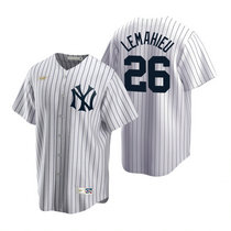 Nike New York Yankees #26 DJ LeMahieu White Cooperstown Collection Game Authentic Stitched MLB Jersey