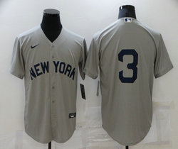 Nike New York Yankees #3 Babe Ruth 2021 Field of Dreams no Name Game Authentic Stitched MLB Jersey