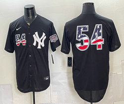 Nike New York Yankees #54 Max Fried Black 250 Fourth Of July Stadium no name Jersey
