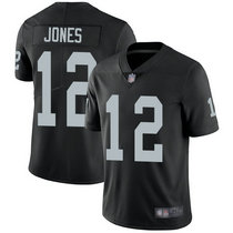 Nike Las Vegas Raiders #12 Zay Jones Black Vapor Untouchable Limited Authentic Stitched NFL Jersey