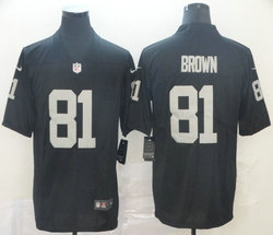 Nike Las Vegas Raiders #81 Tim Brown Black Vapor Untouchable Limited Authentic Stitched NFL Jersey