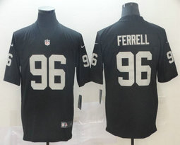 Nike Las Vegas Raiders #96 Clelin Ferrell Black 2019 NFL Draft First Round Pick Vapor Untouchable Limited Authentic Stitched NFL Jersey