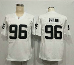 Nike Oakland Raiders #96 Darius Philon White Vapor Untouchable Limited Authentic Stitched NFL Jersey