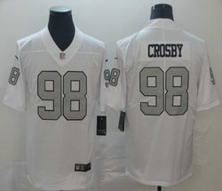 Nike Oakland Raiders #98 Maxx Crosby White Rush Limited Authentic Stitched NFL Jersey